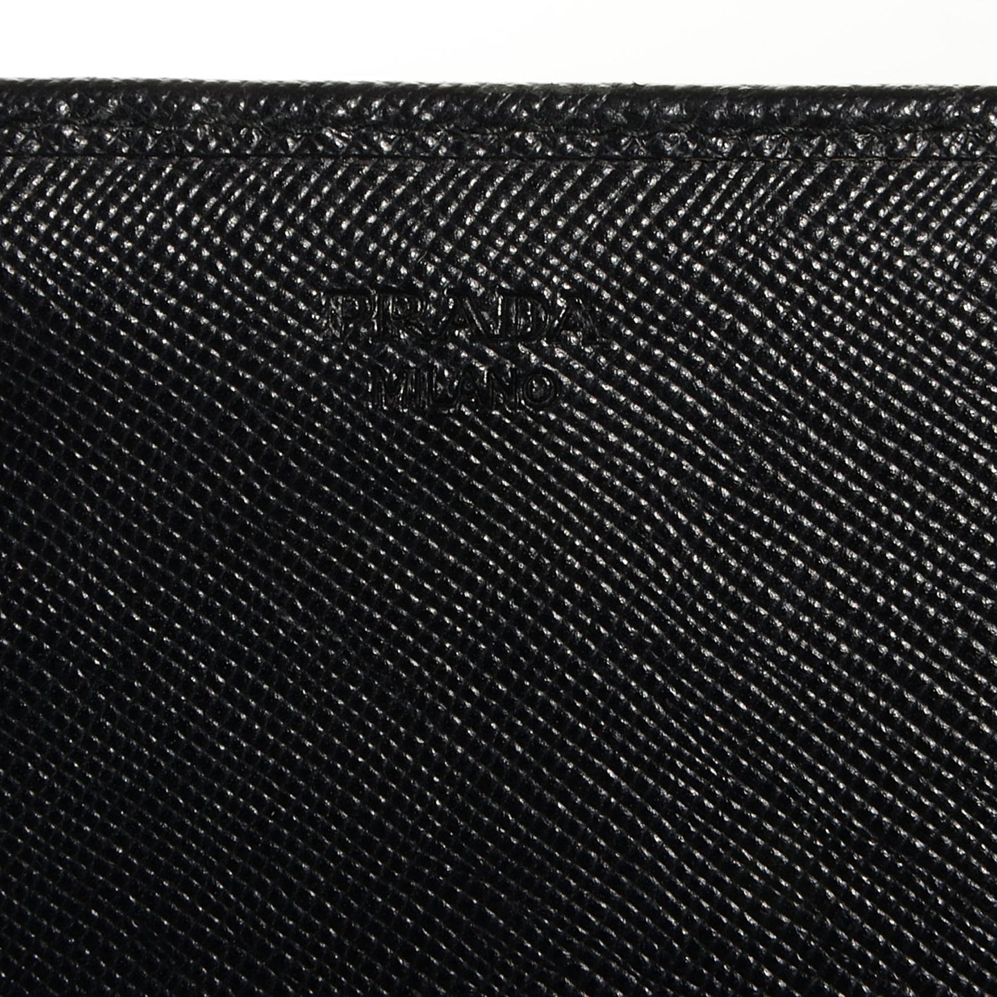 Saffiano Metal Continental Flap Wallet Nero Black
