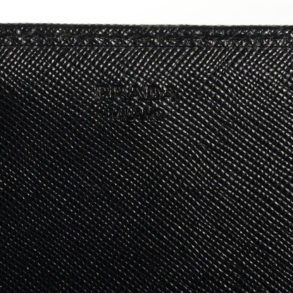 Prada Saffiano Metal Continental Flap Wallet Nero Black 5 of 8