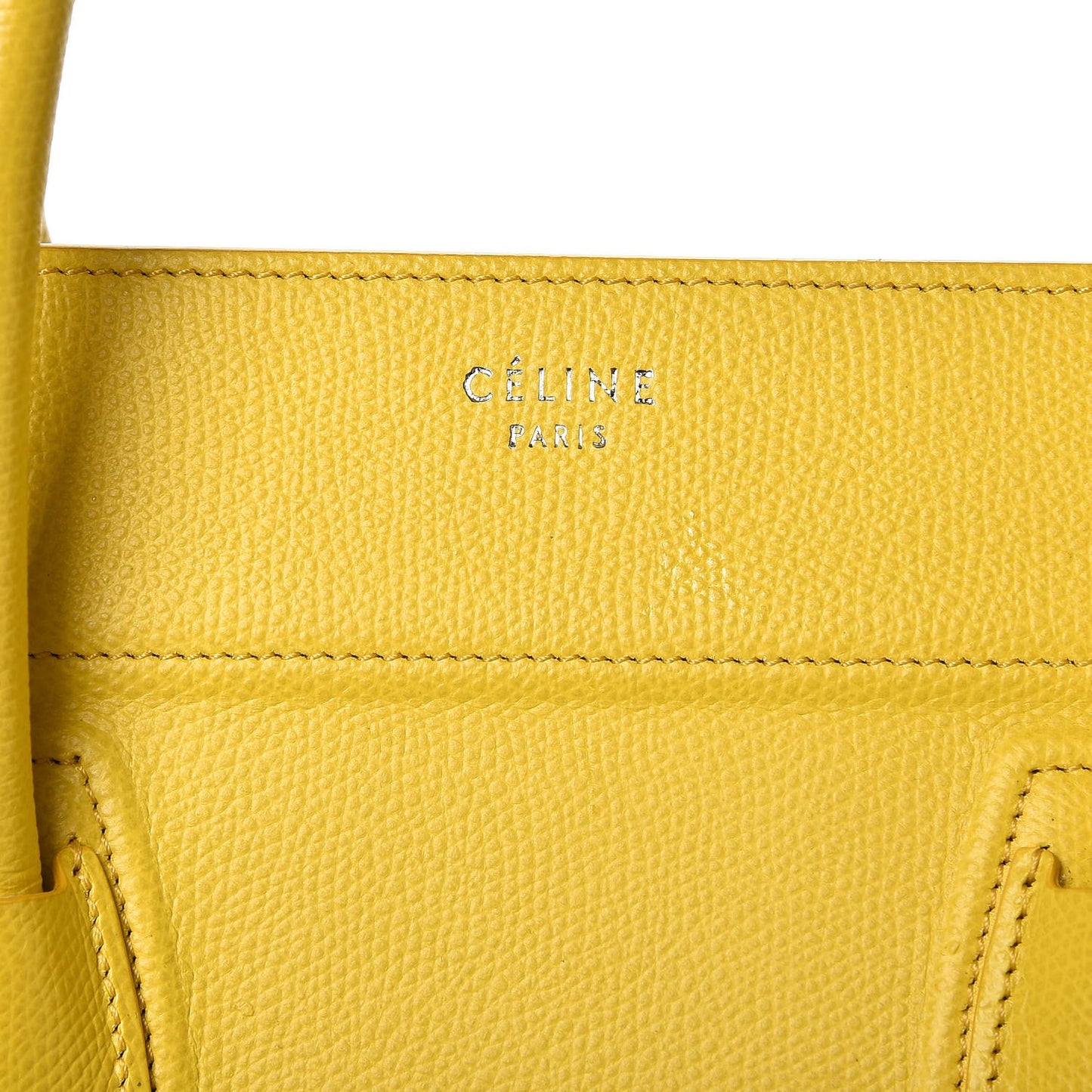 Baby Grained Calfskin Medium Phantom Luggage Sun Yellow
