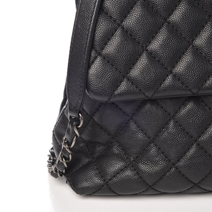 Chanel Caviar Quilted Medium Coco Handle Flap Black 8 of 13