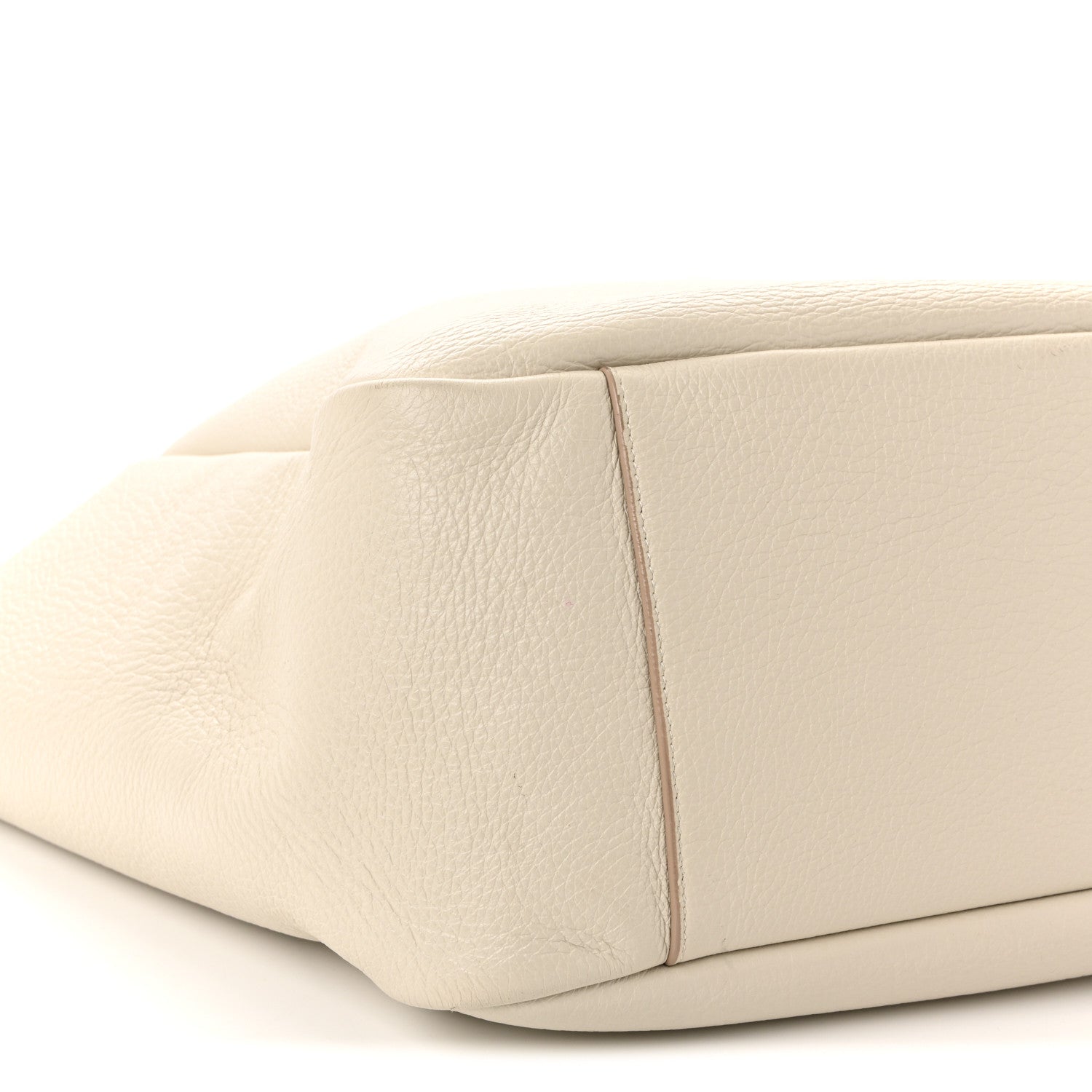 Saint Laurent Grained Deerskin Bea Tote Blanc Vintage 8 of 9