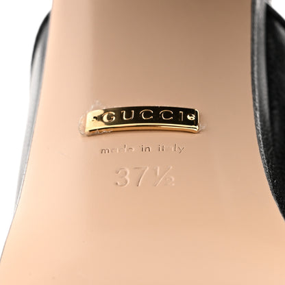 Gucci Granada Kid Houdan Platform Slide Sandals 37.5 Black 7 of 10