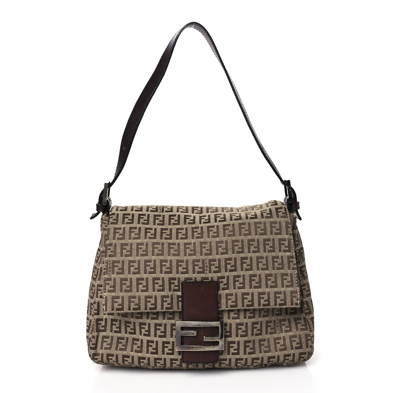 Fendi Zucchino Mama Baguette Brown 1 of 11