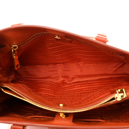 Prada Saffiano Lux Medium Tote Papaya 5 of 17