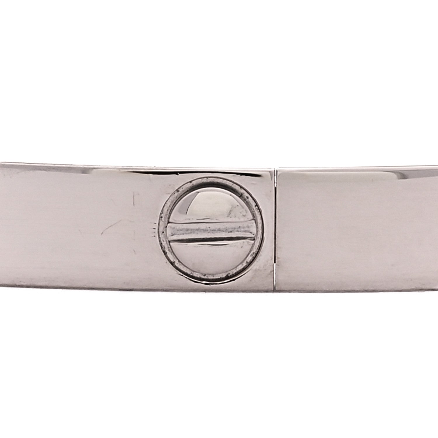 Cartier 18K White Gold Small LOVE Bracelet 17 6 of 7