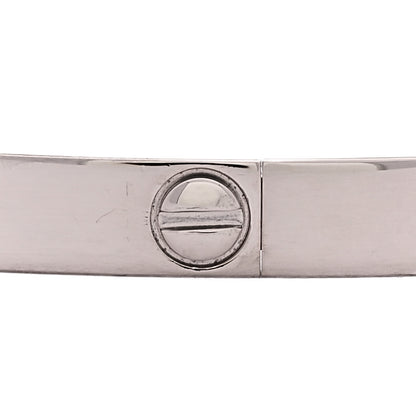 Cartier 18K White Gold Small LOVE Bracelet 17 6 of 7