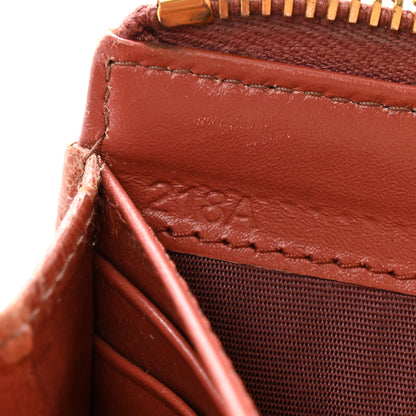 Miu Miu Vernice Crocodile Embossed Calfskin Zip Around Wallet Antico 8 of 12