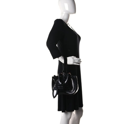 Alaia Alligator Rose-Marie 19 Bag Black 2 of 15