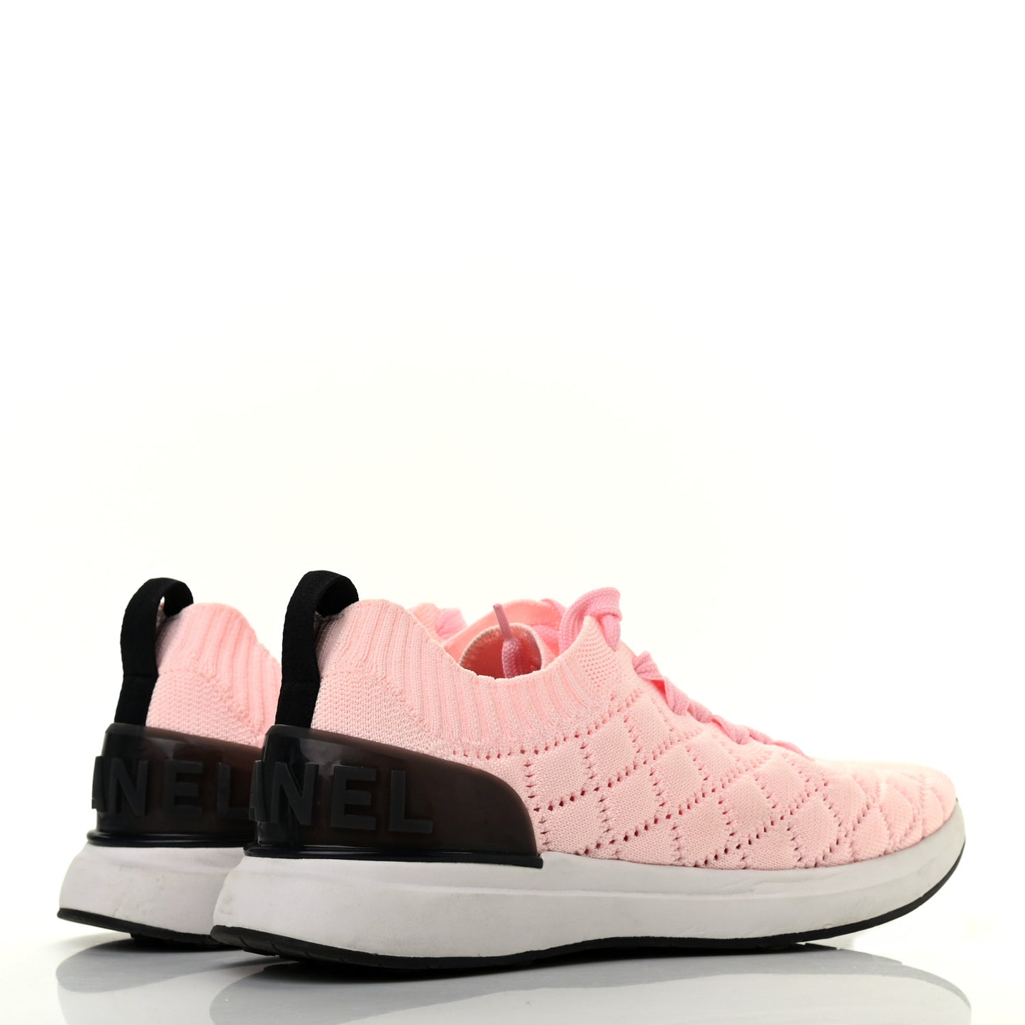 Mixed Fibers Quilted Womens CC Sneakers 38 Light Pink