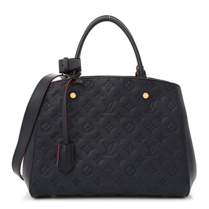 Louis Vuitton Empreinte Montaigne MM Marine Rouge 1 of 12