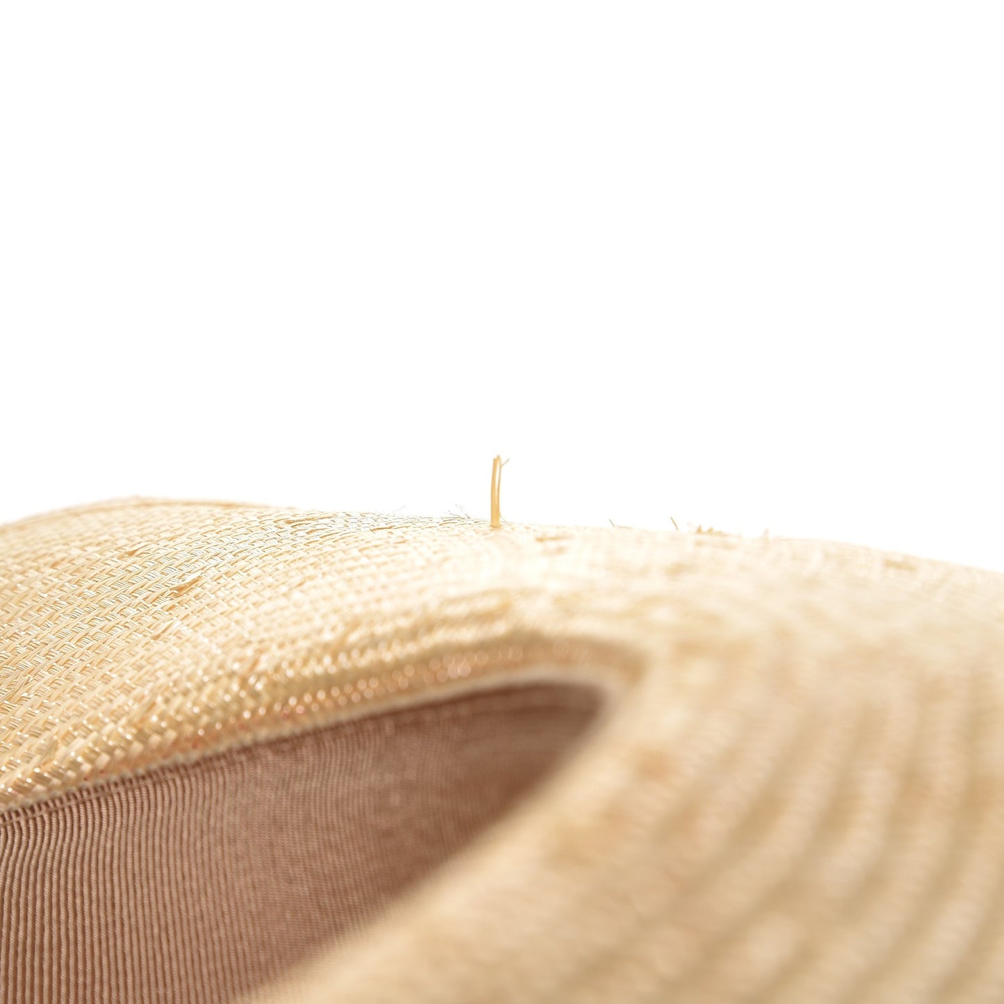Straw Wide Brim 1973 Hat M Red