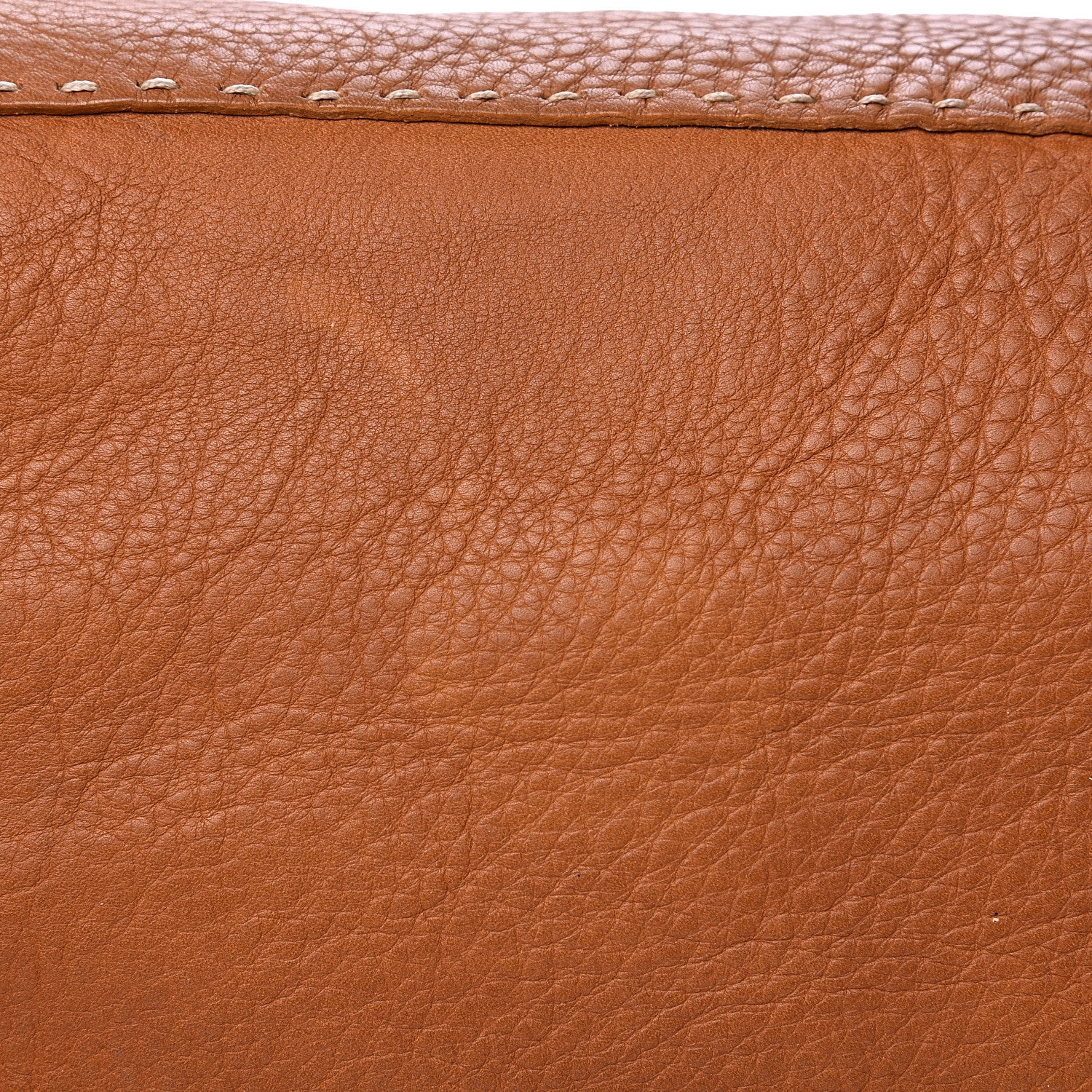 Fendi Calfskin Romano Selleria Adele 1328 Bag Brown 9 of 18