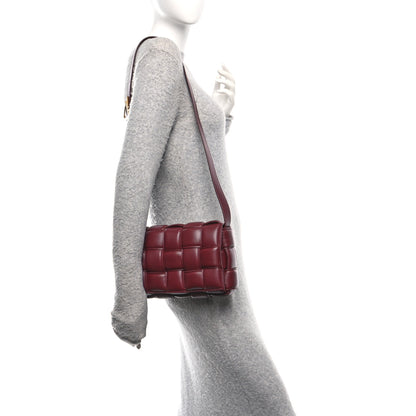 Bottega Veneta Nappa Maxi Intreccio Padded Cassette Crossbody Bag Dark Red 2 of 9