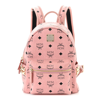 MCM Visetos Small Side Stud Stark Backpack Soft Pink 1 of 9