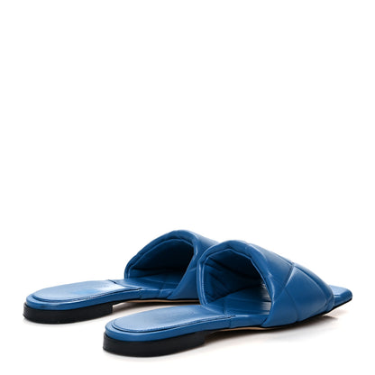 Bottega Veneta Nappa Quilted Rubber Lido Flat Sandals 38.5 Pacific 4 of 7