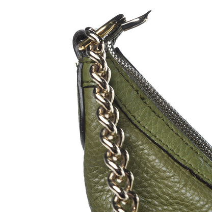 Gucci Pebbled Calfskin Medium Soho Chain Hobo Green 14 of 14