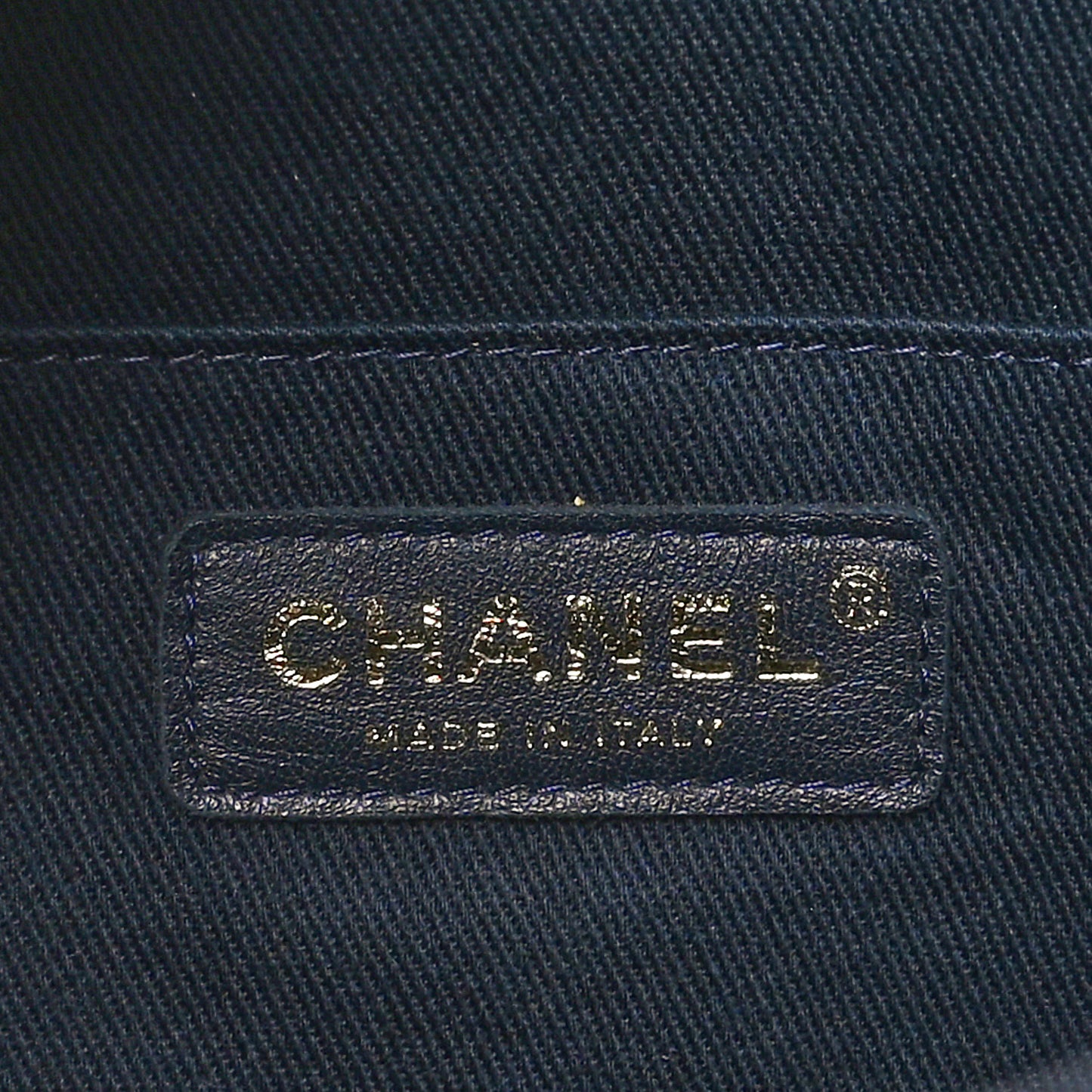Crumpled Grained Calfskin Zip and Carry Shopping Tote Dark Navy