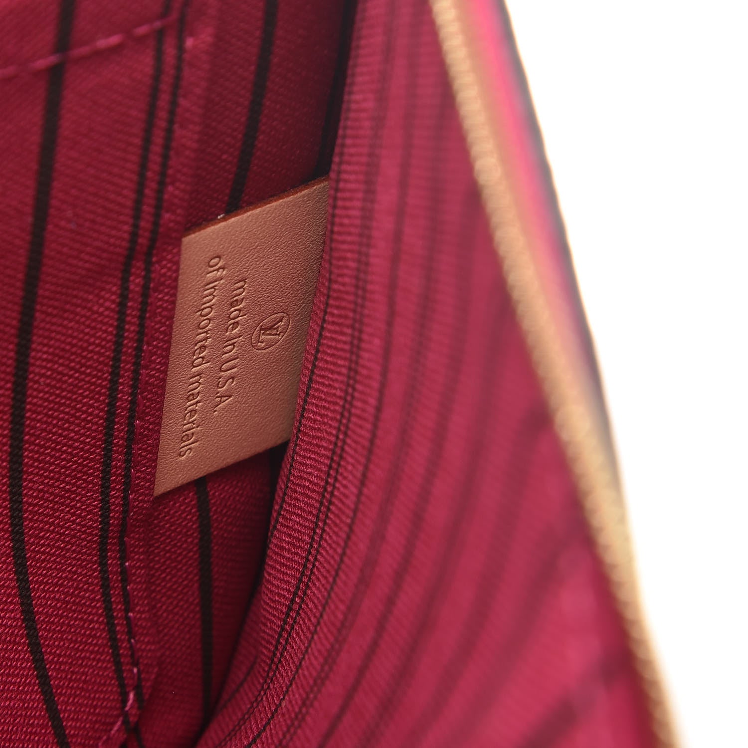 Louis Vuitton Monogram Neverfull MM GM Pochette Pivoine 7 of 8