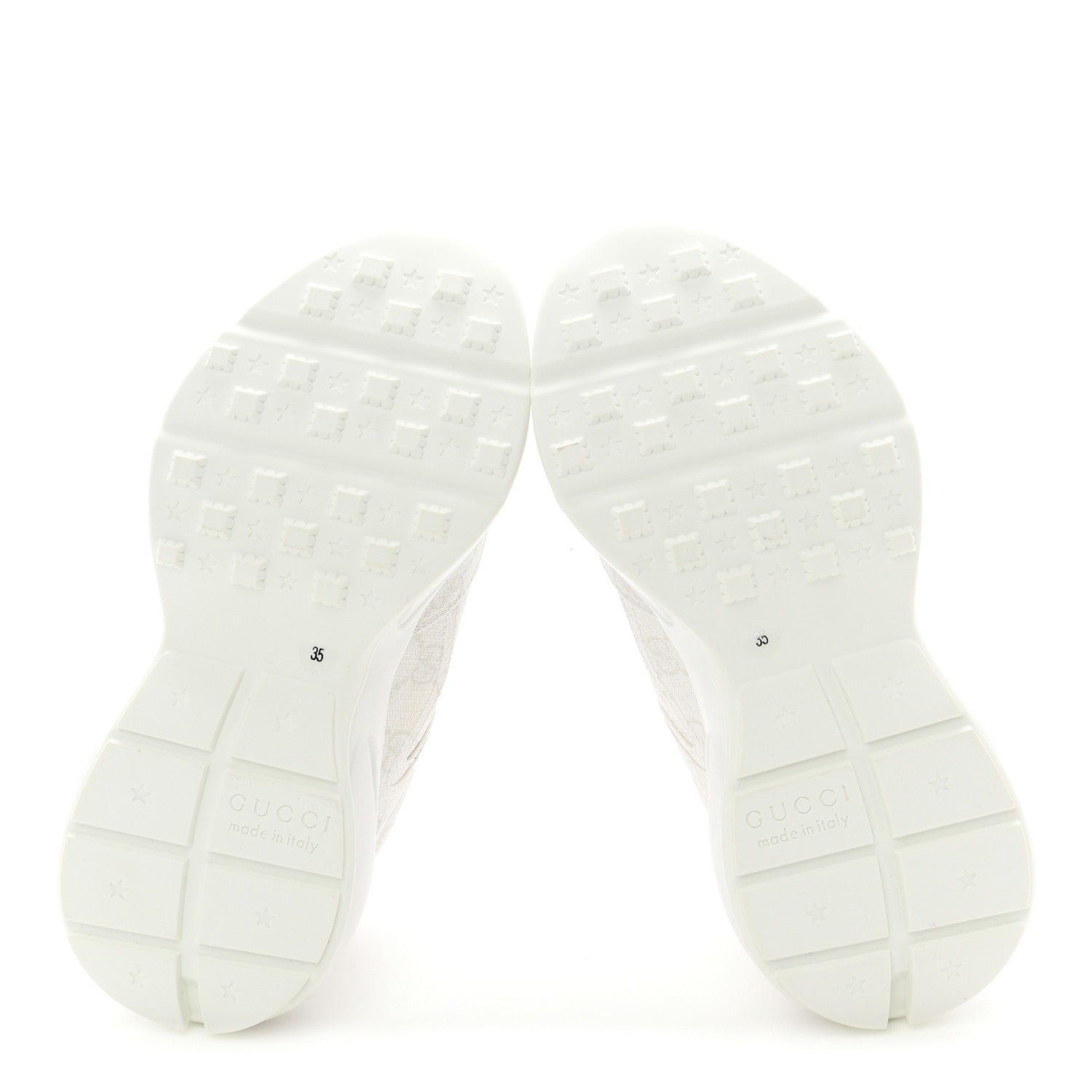 Gucci GG Supreme Monogram Womens Rhyton Sneakers 35 White 6 of 11