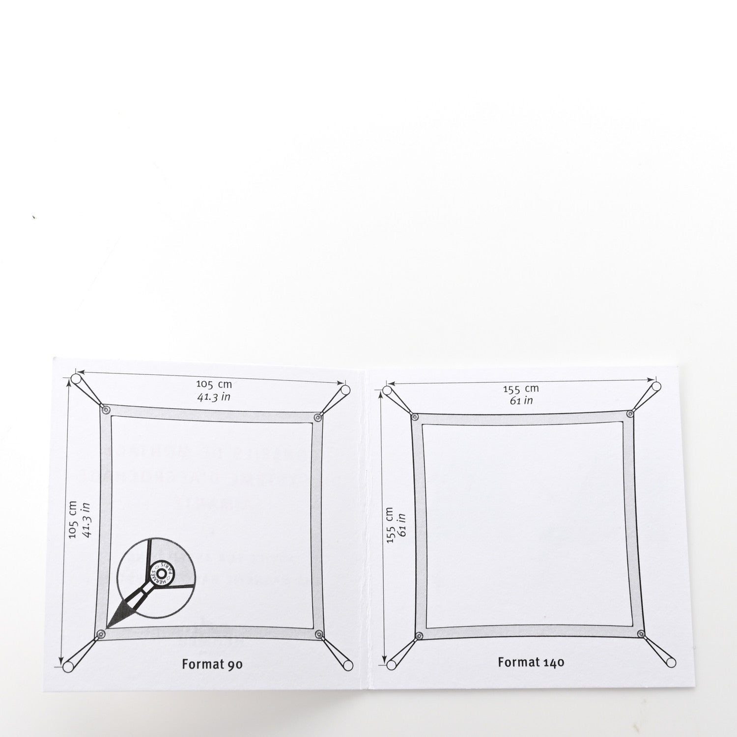 Hermes Stainless Steel Fixation Kit Scarf Hanging System 8 of 9