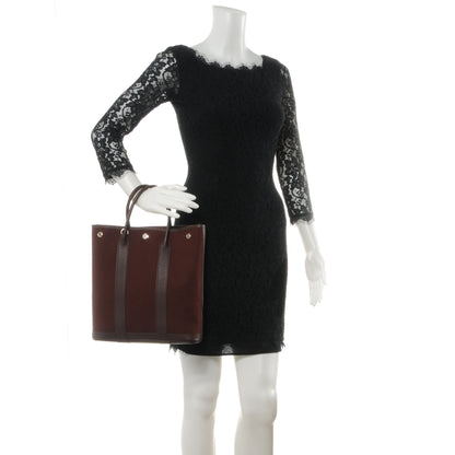 Hermes Toile Leather Garden File PM Tote Havane 2 of 7