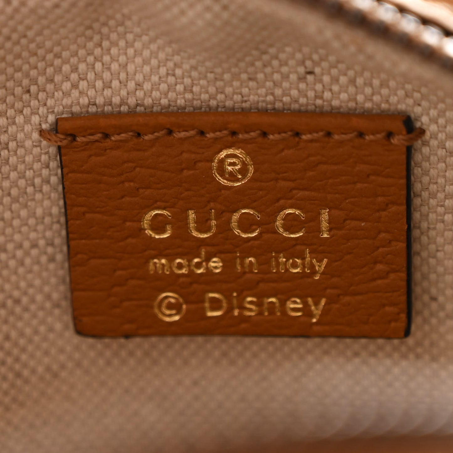 X DISNEY Mini Vintage GG Supreme Monogram Mickey Mouse Round Shoulder Bag Beige Vintage Sun Oil