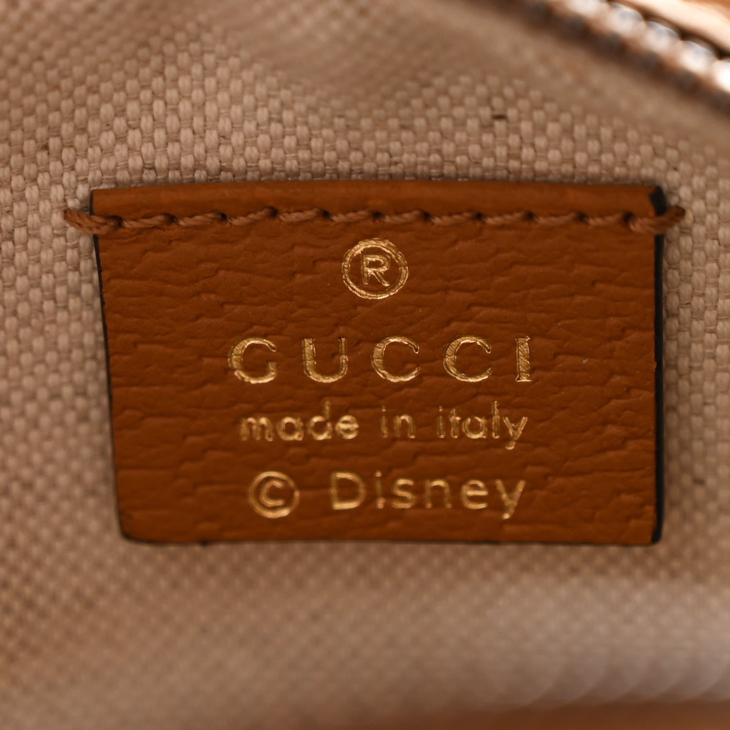 Gucci X DISNEY Mini Vintage GG Supreme Monogram Mickey Mouse Round Shoulder Bag Beige Vintage Sun Oil 6 of 11