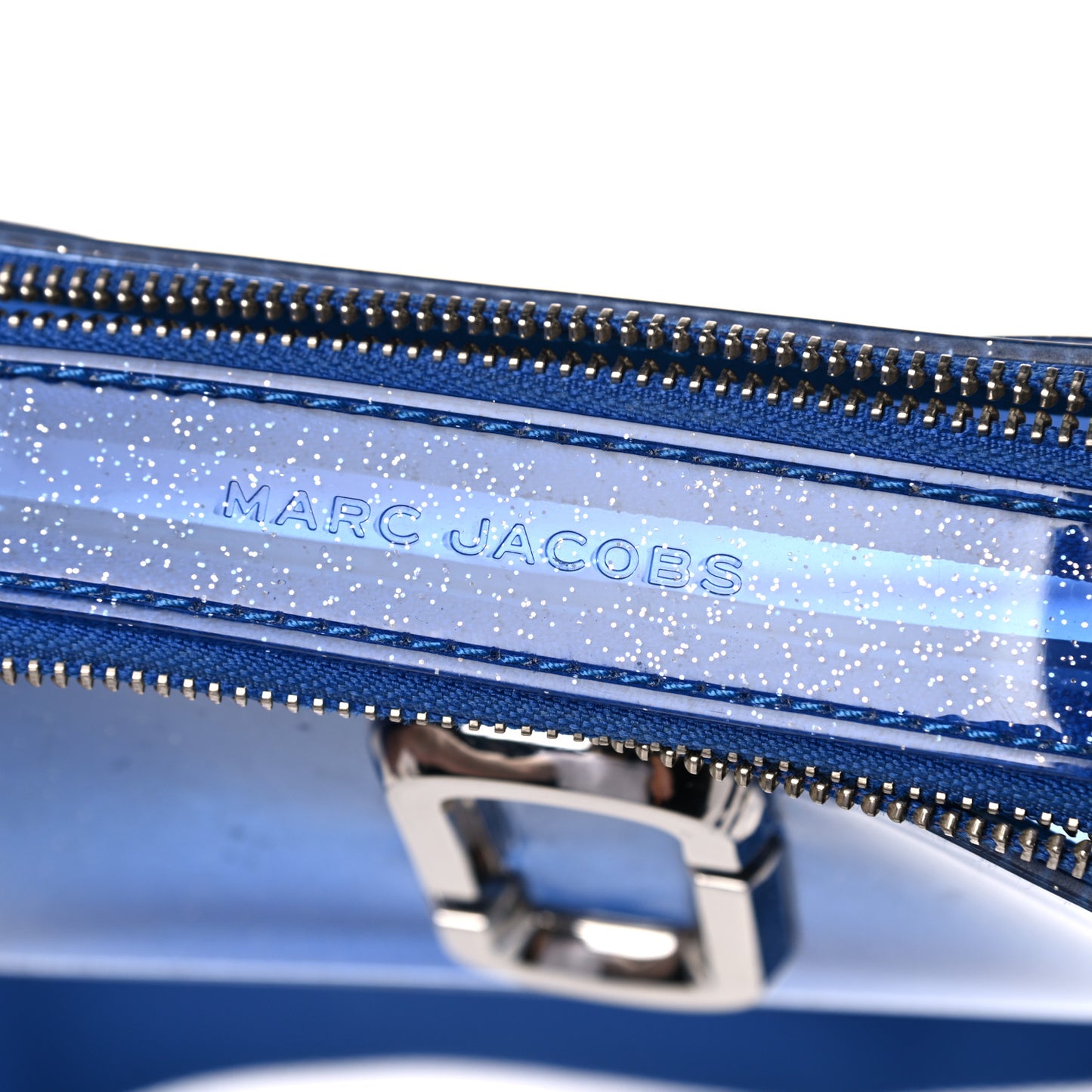 Jelly Glitter Small Snapshot Camera Bag Blue