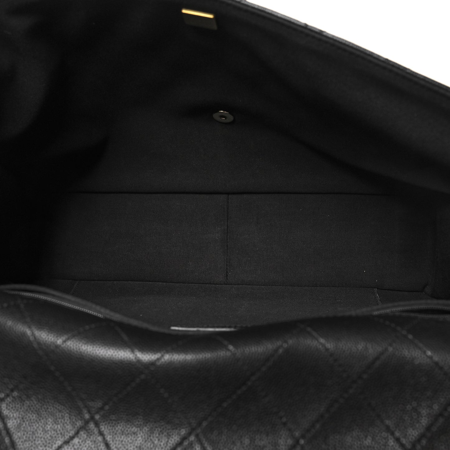 Caviar Quilted XXL Travel Flap Bag Black