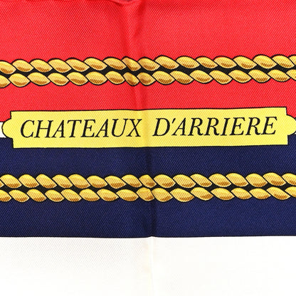 Hermes Silk Chateaux D' Arriere Scarf 90 5 of 5