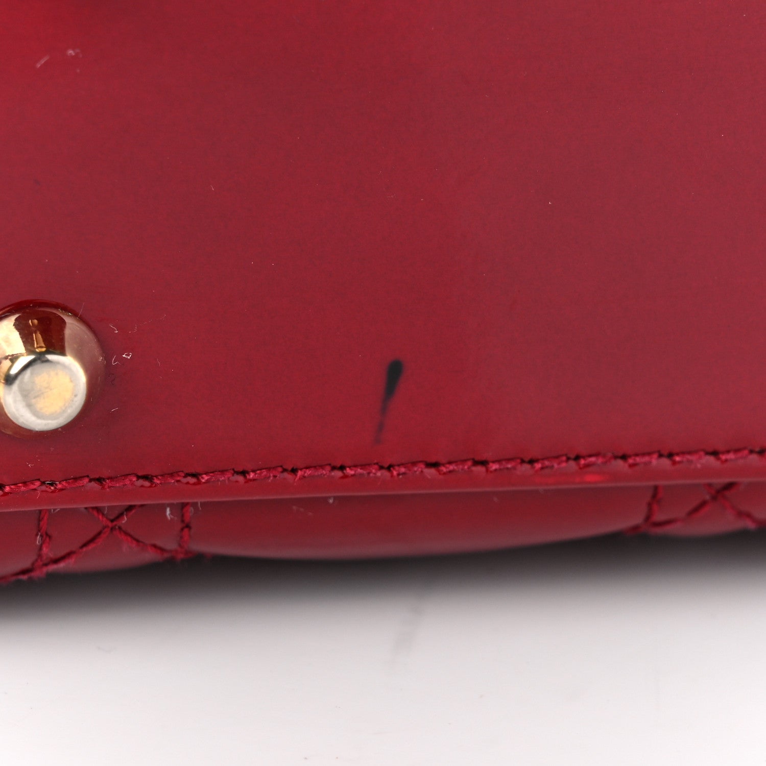 Christian Dior Patent Cannage Mini Lady Dior Red 11 of 11