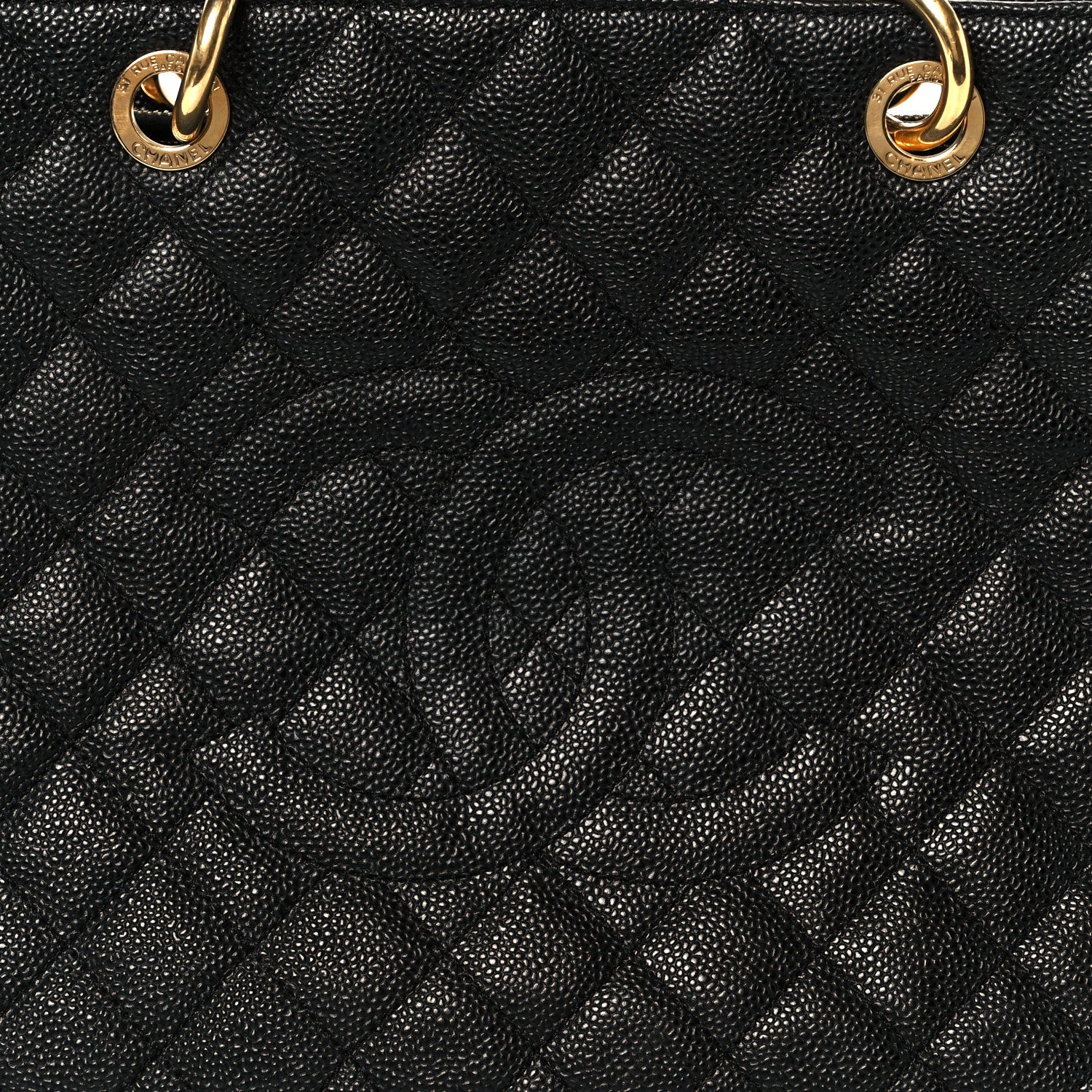 Chanel Caviar Quilted Grand Shopping Tote GST Black 8 of 10