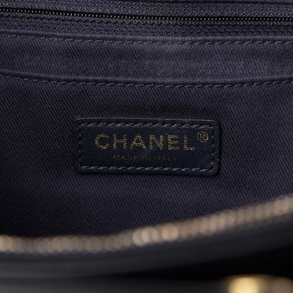 Chanel Grained Calfskin Large Neo Executive Shopper Tote Dark Blue 8 of 9