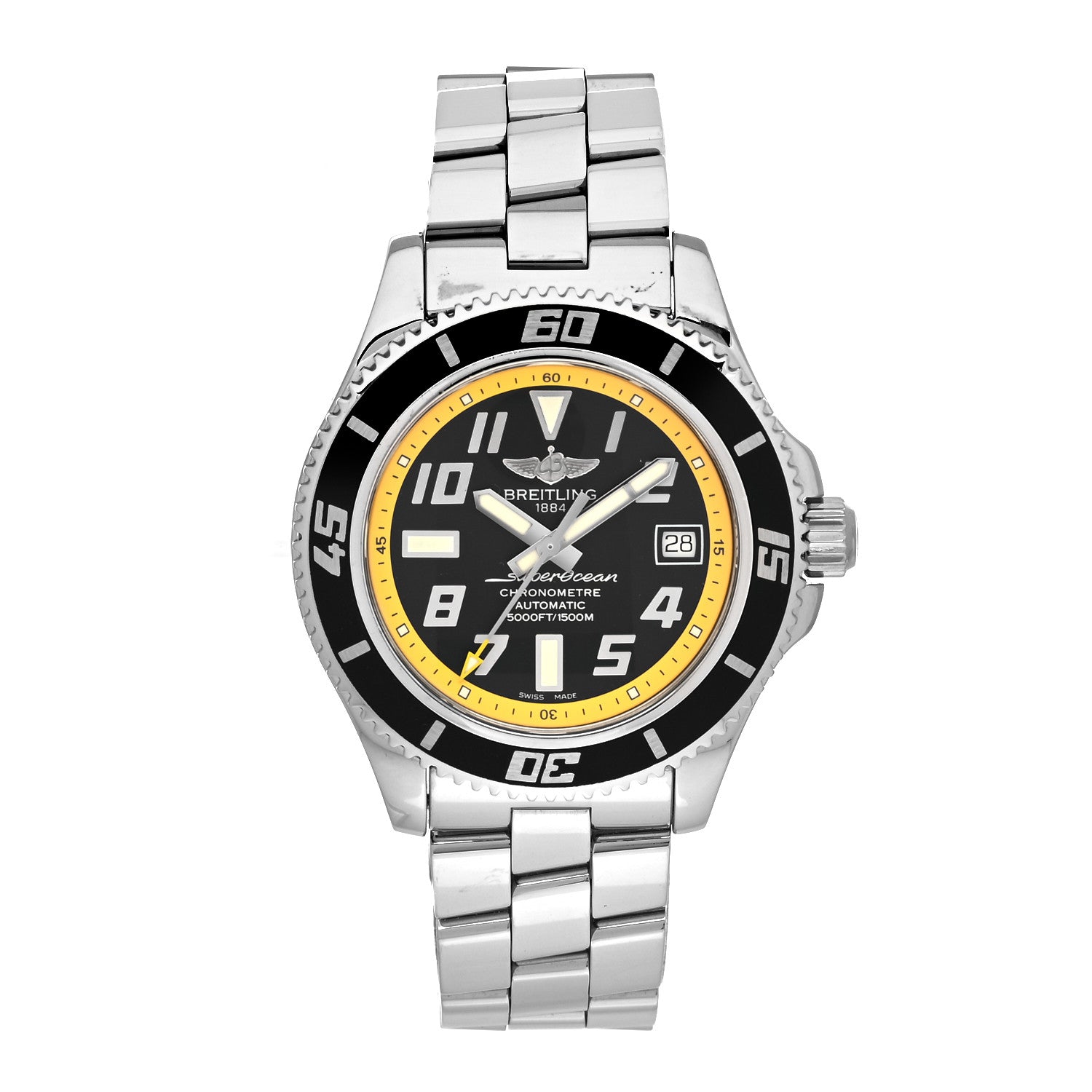 Breitling Stainless Steel 42mm SuperOcean Automatic Watch Black A17364 1 of 5