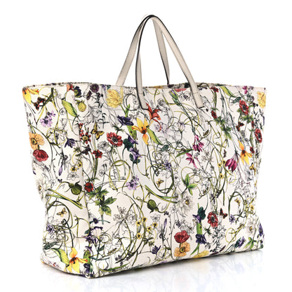 Gucci Canvas Flora Infinity Large Tote White 2 of 11