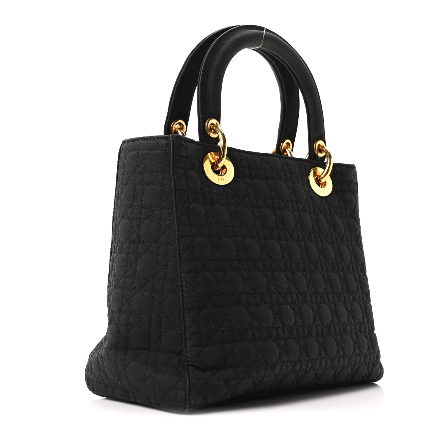 Christian Dior Nylon Cannage Medium Lady Dior Black 3 of 10