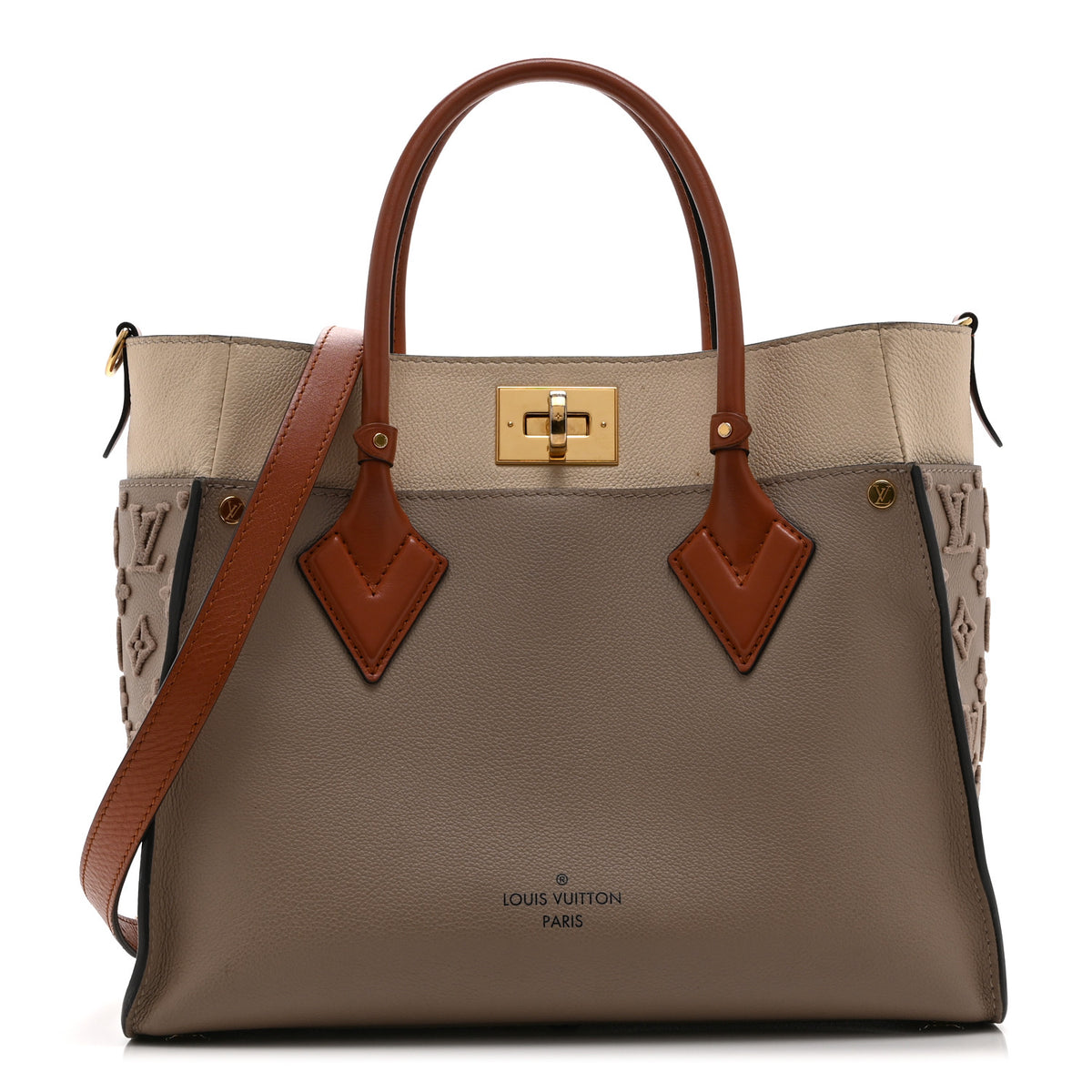 Louis Vuitton Calfskin Monogram Tufting On My Side Galet 1 of 9