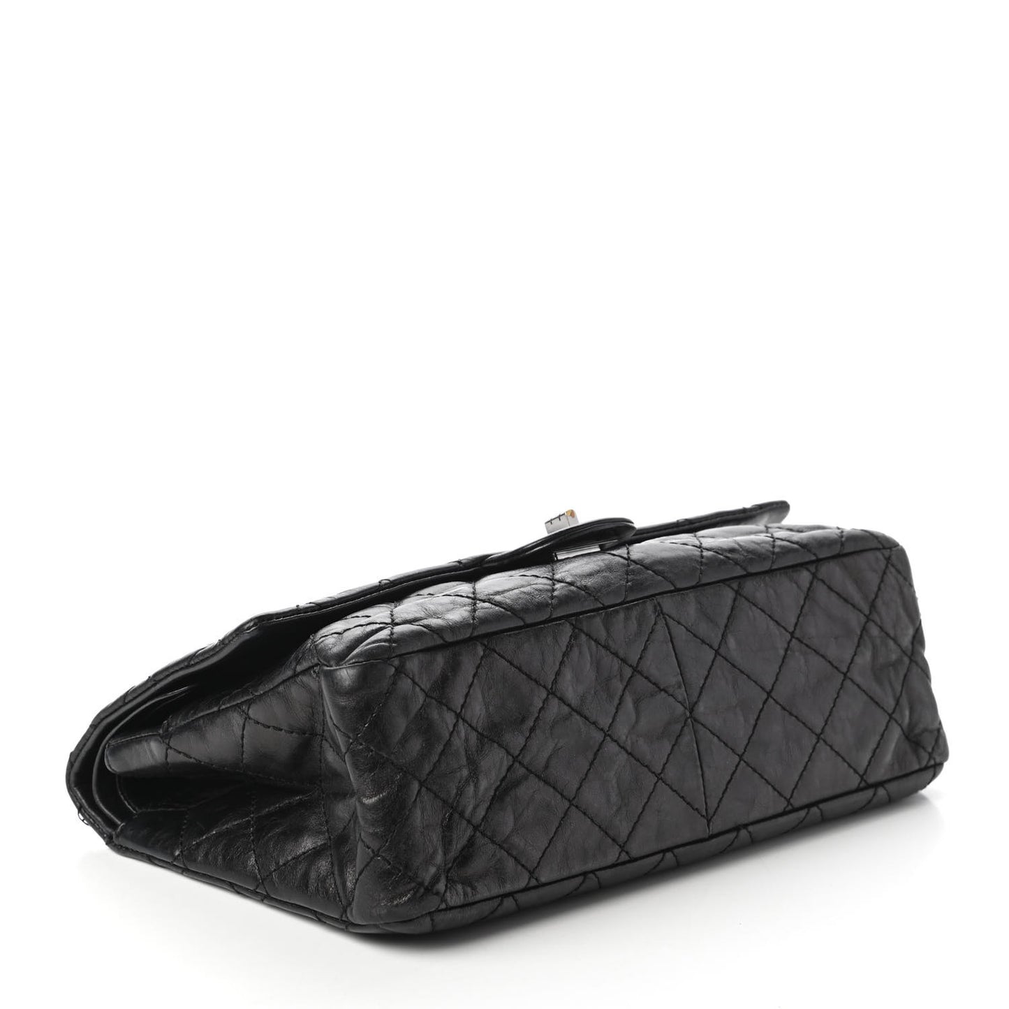 Aged Calfskin Quilted 2.55 Reissue 226 Flap Black