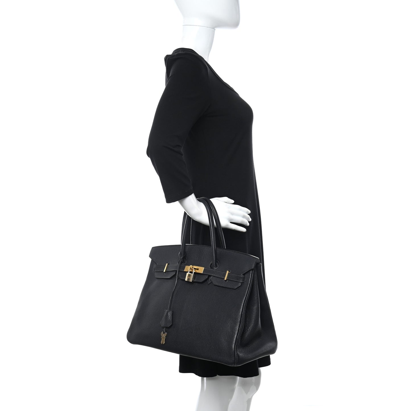 Chevre de Coromandel Birkin 35 Bleu Indigo
