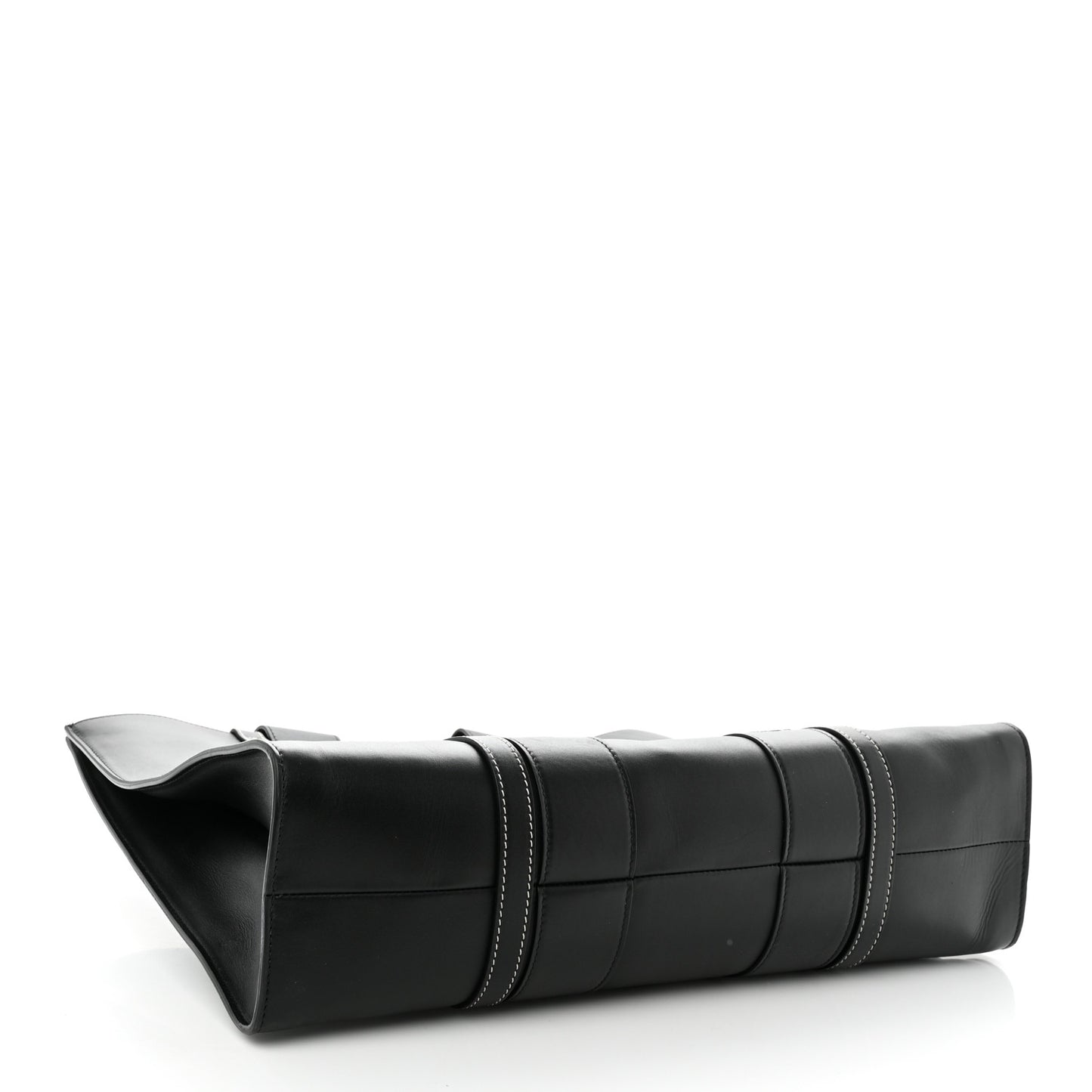 Calfskin Large Woody Tote Black