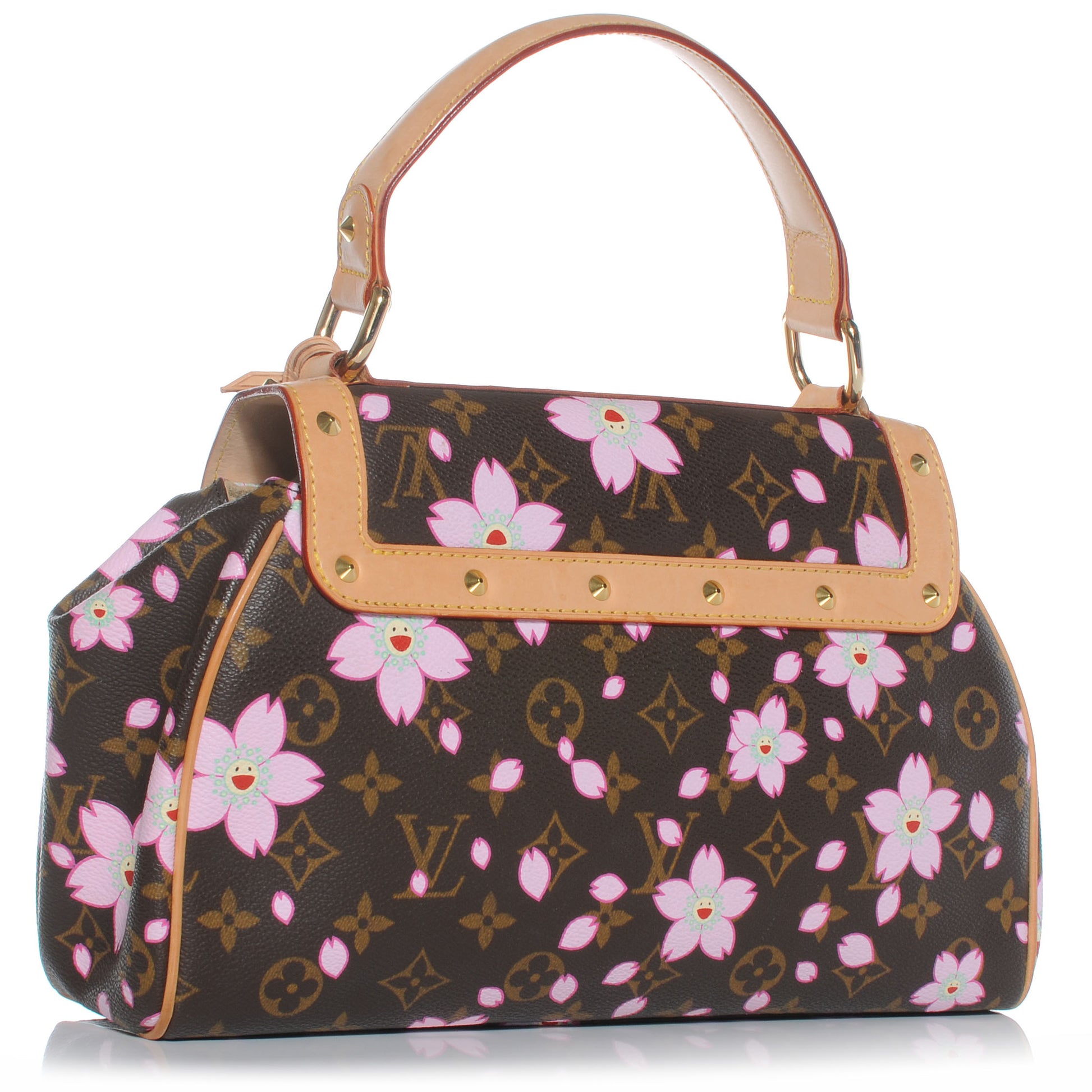 Louis Vuitton Monogram Cherry Blossom Sac Retro Bag Brown 3 of 7