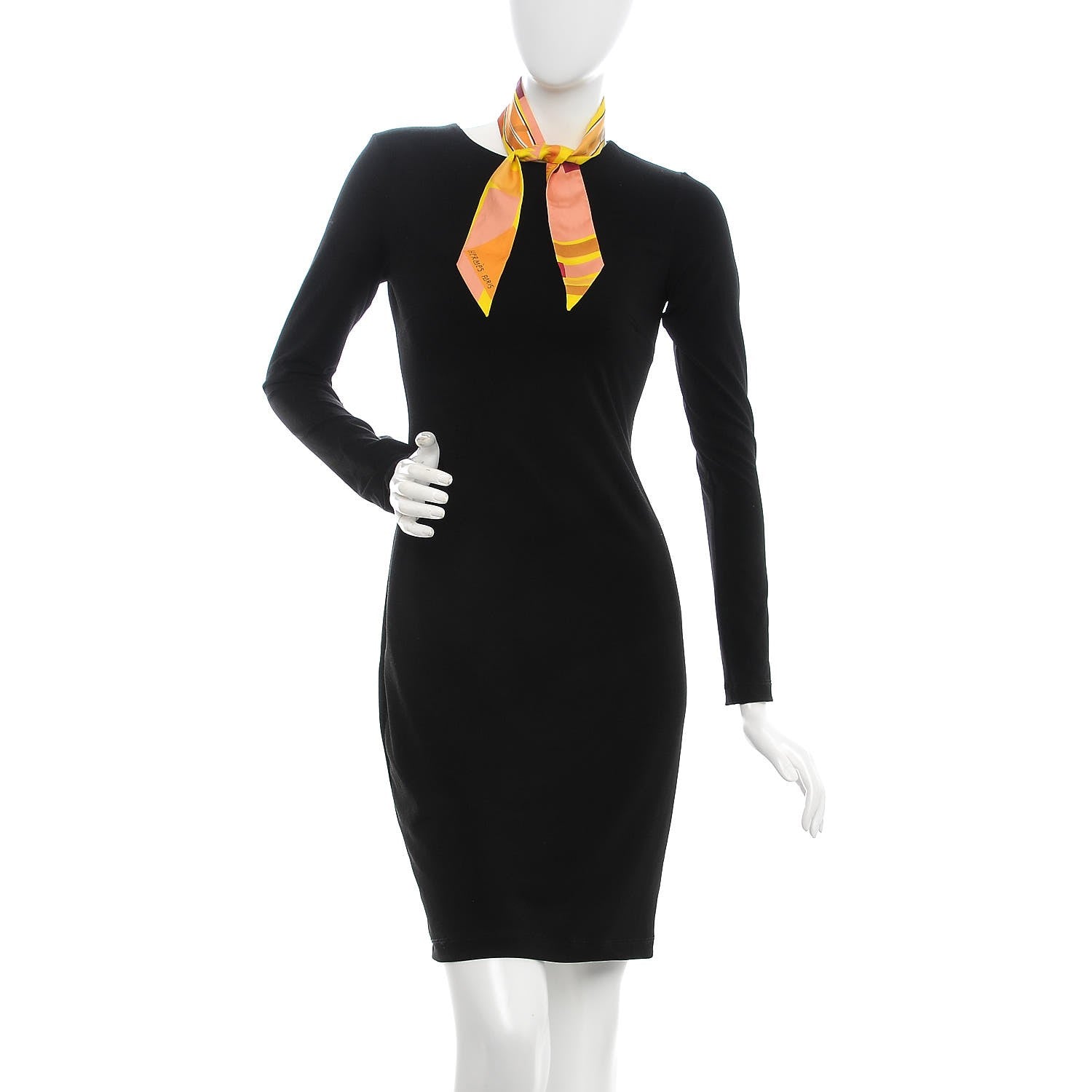 Hermes Silk Sea Surf and Fun Twilly Camel Jaune Vert 2 of 5