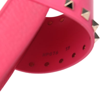 Valentino Garavani Rubber Rockstud Slide Sandals 39 Shadow Pink 15 of 16
