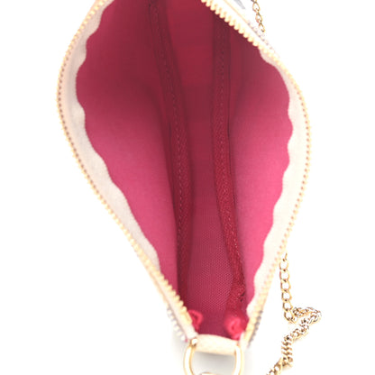Louis Vuitton Damier Azur 2021 Christmas Animation Hollywood Mini Pochette Accessories Fuchsia 5 of 7