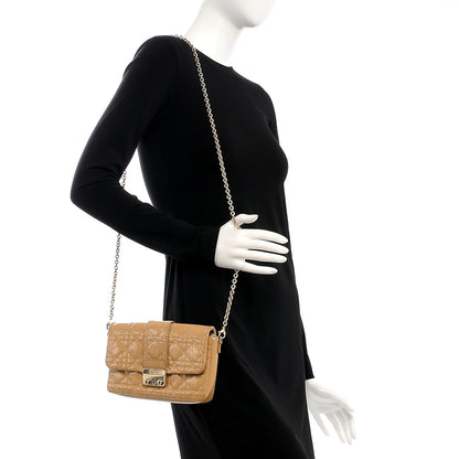 Christian Dior Patent Cannage New Lock Pouch Beige 2 of 8
