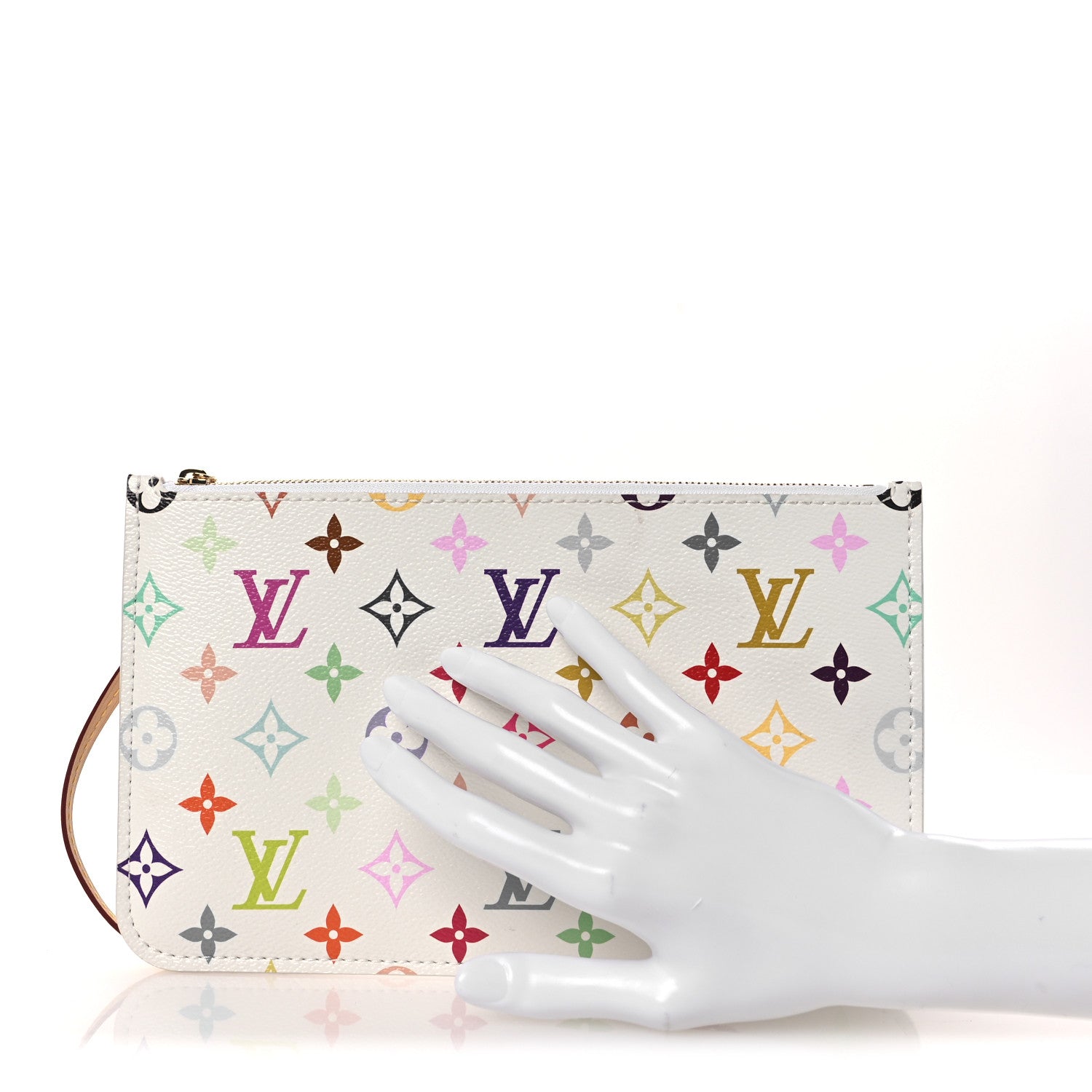 Louis Vuitton LV X TM Monogram Multicolor Neverfull Pochette White 2 of 7