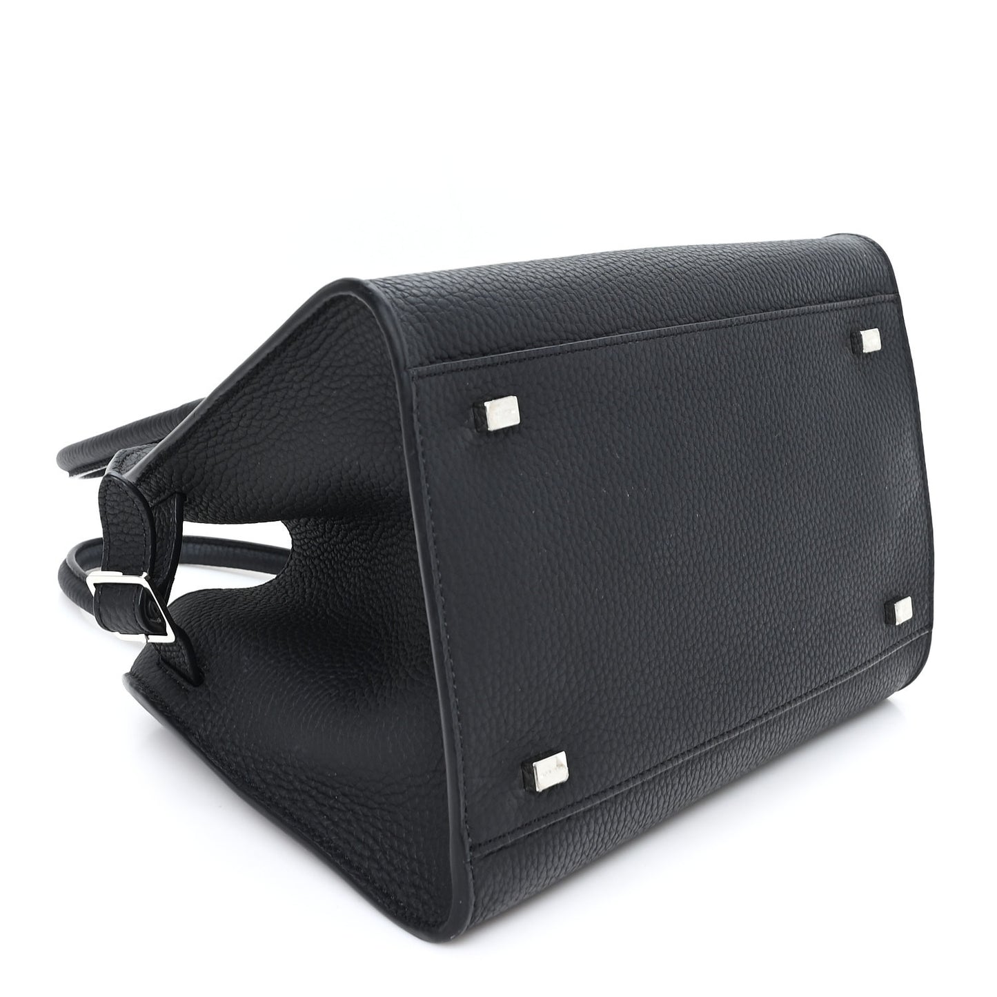 Grained Calfskin Soft Margaux 10 Bag Black