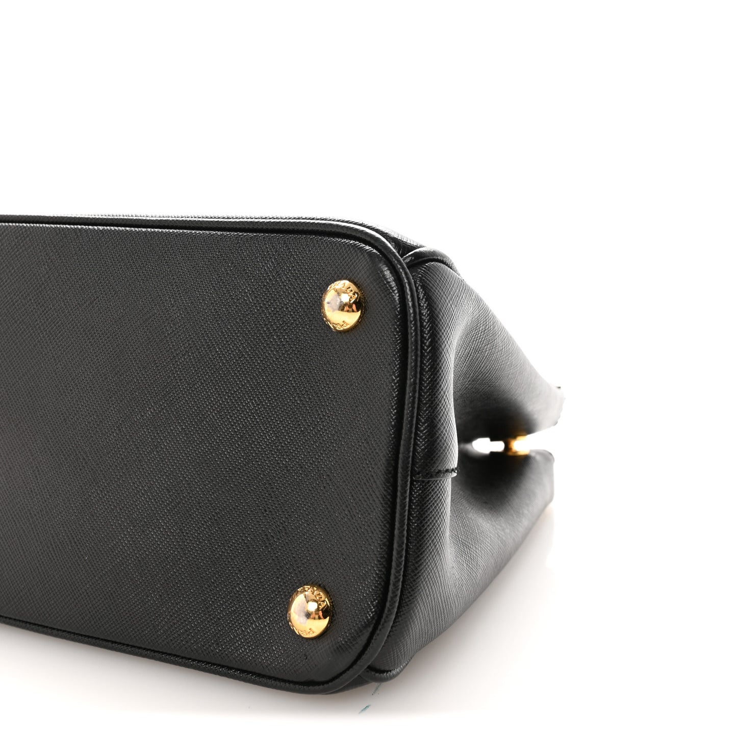 Saffiano Small Galleria Double Zip Tote Black