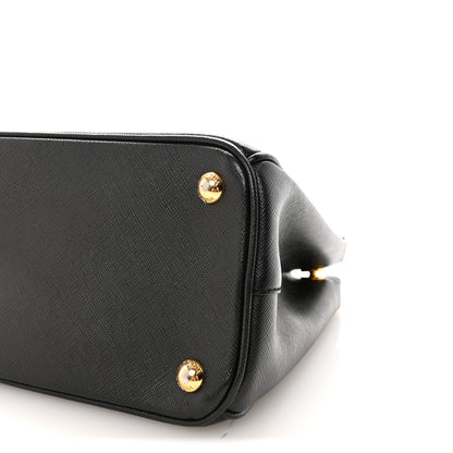 Prada Saffiano Small Galleria Double Zip Tote Black 9 of 9