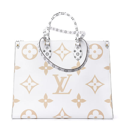 Louis Vuitton Monogram Giant Onthego GM Kaki Beige 1 of 10